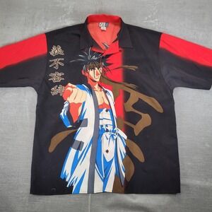 VINTAGE Anime Shirt Sanosuke Adult XXL Mens 90s Trust Tag Rurouni Kenshin